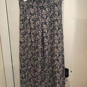 Final Touch Black and White Wide Leg Pants